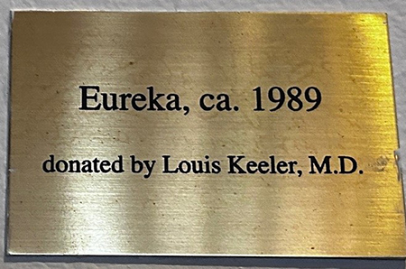 Eureka plaque