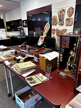 an image of artifacts for the exhibit