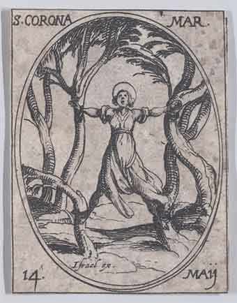 The martyrdom of St. Corona